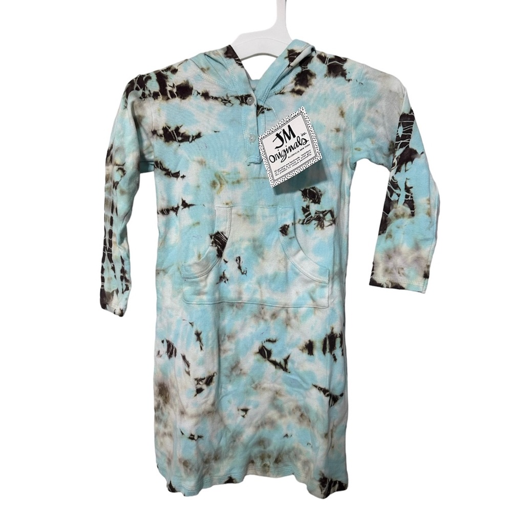 Ribbed Tie-Dye Tunic Dress